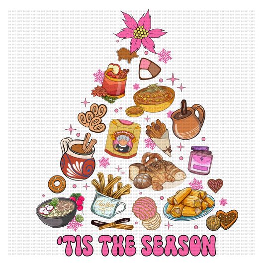 CHRISTMAS TREE TIS THE SEASON DTF TRANSFER