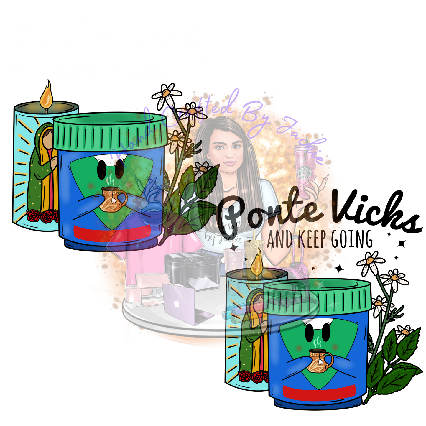 PONTE VICKS AND KEEP GOING DTF TRANSFER