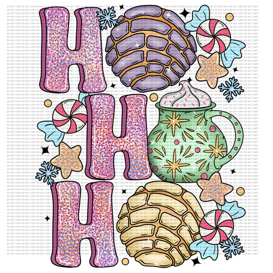 HO HO HO CONCHAS DTF TRANSFER